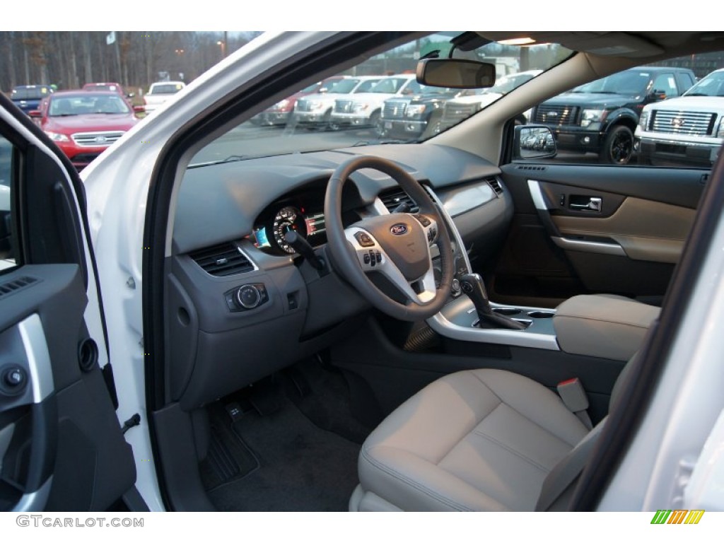 2012 Edge SEL - White Platinum Metallic Tri-Coat / Medium Light Stone photo #24