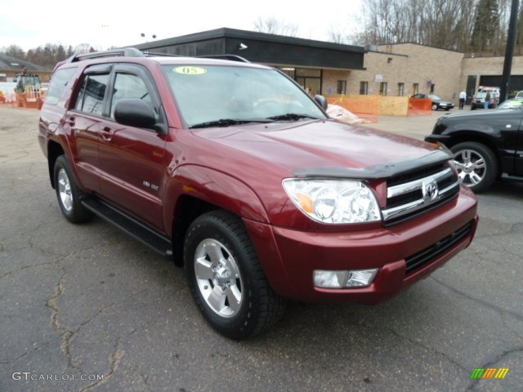 2005 4Runner SR5 4x4 - Salsa Red Pearl / Taupe photo #5