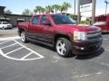 2007 Sport Red Metallic Chevrolet Silverado 1500 LTZ Crew Cab  photo #1