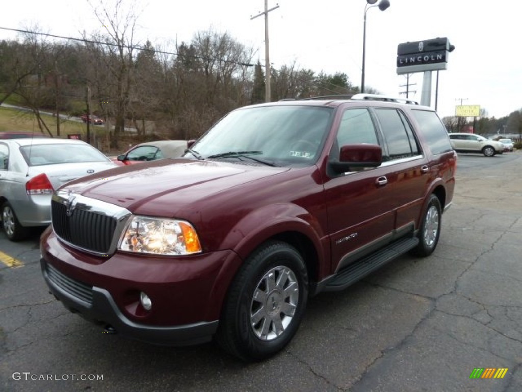 2004 Navigator Luxury 4x4 - Merlot Red Metallic / Dove Grey photo #1