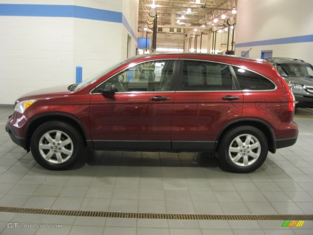 2008 CR-V EX 4WD - Tango Red Pearl / Gray photo #8