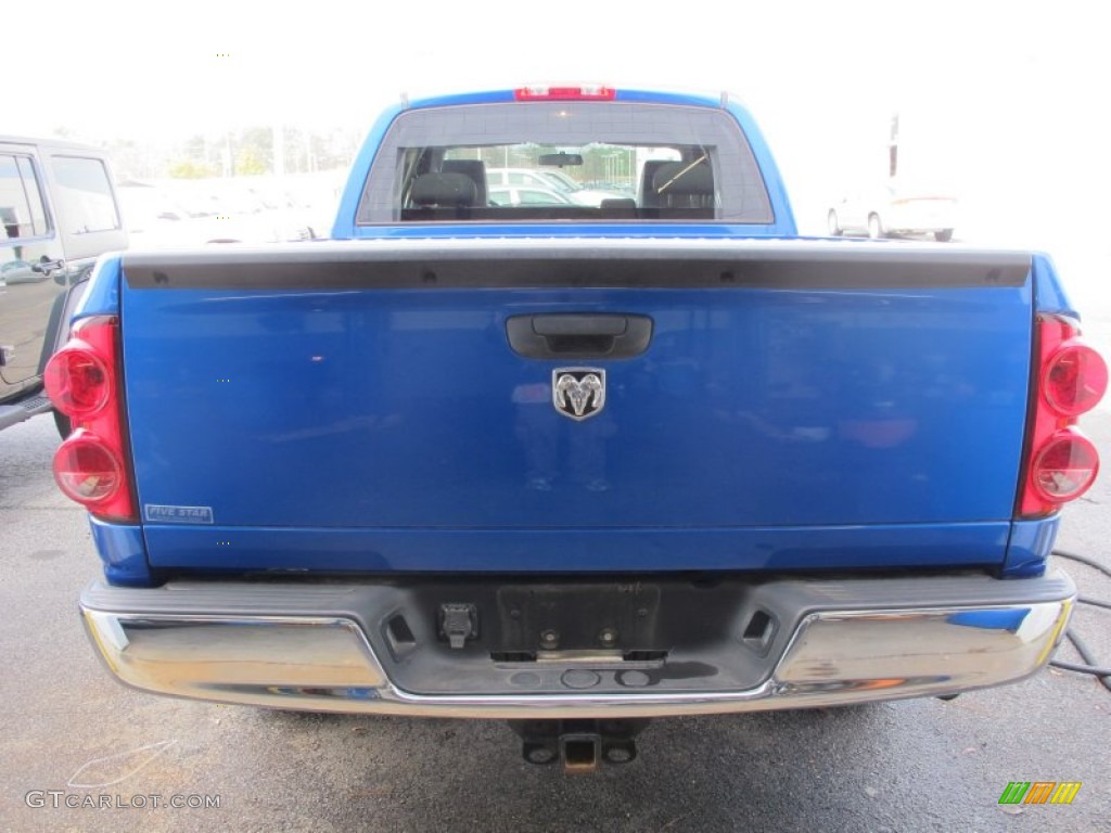 2008 Ram 1500 SXT Quad Cab - Electric Blue Pearl / Medium Slate Gray photo #4