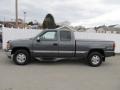 2001 Storm Gray Metallic GMC Sierra 1500 SLE Extended Cab 4x4  photo #2