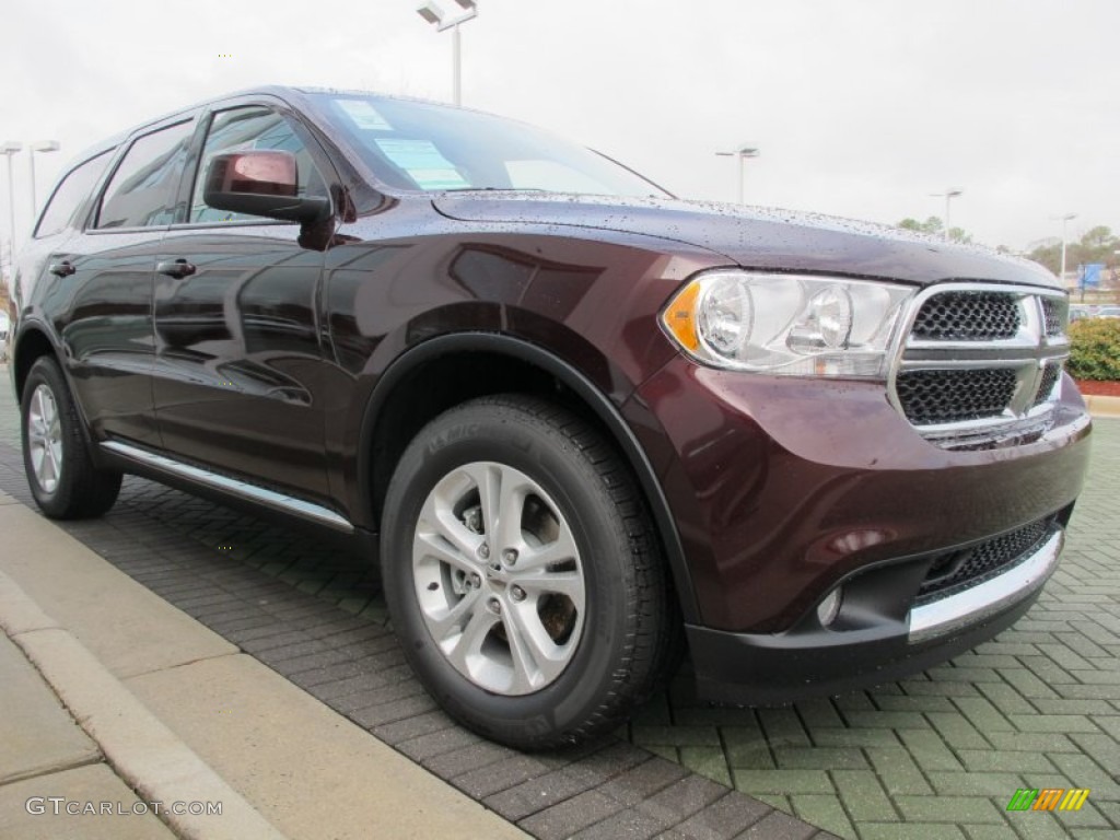 2012 Durango SXT - Deep Molten Red Pearl / Black photo #4