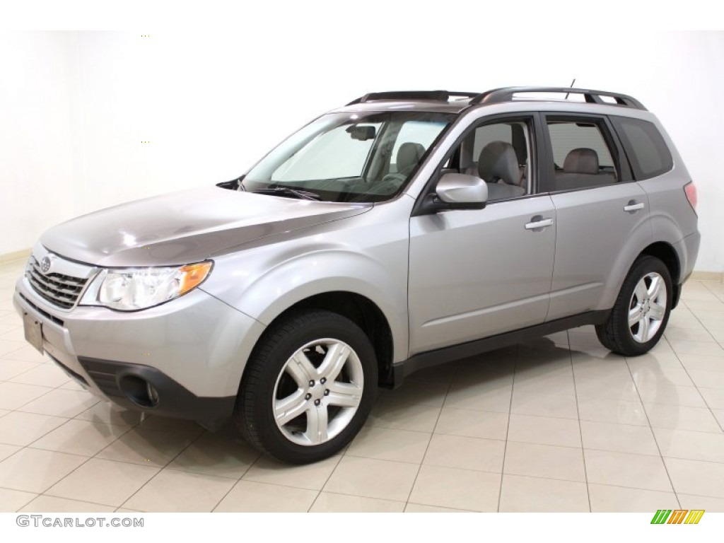 2009 Forester 2.5 X Limited - Steel Silver Metallic / Platinum photo #3