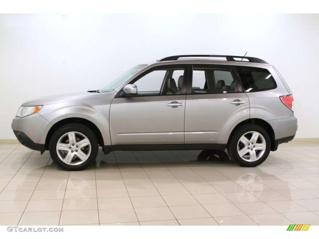 2009 Forester 2.5 X Limited - Steel Silver Metallic / Platinum photo #4