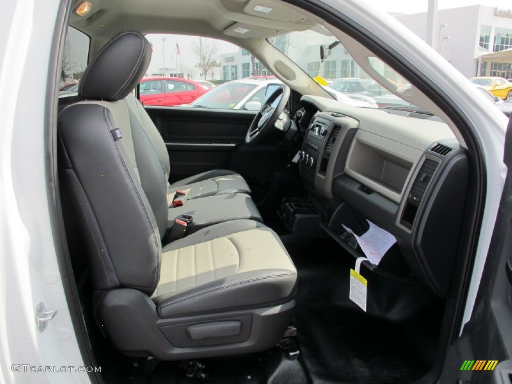 2012 Ram 1500 ST Regular Cab - Bright White / Dark Slate Gray/Medium Graystone photo #8