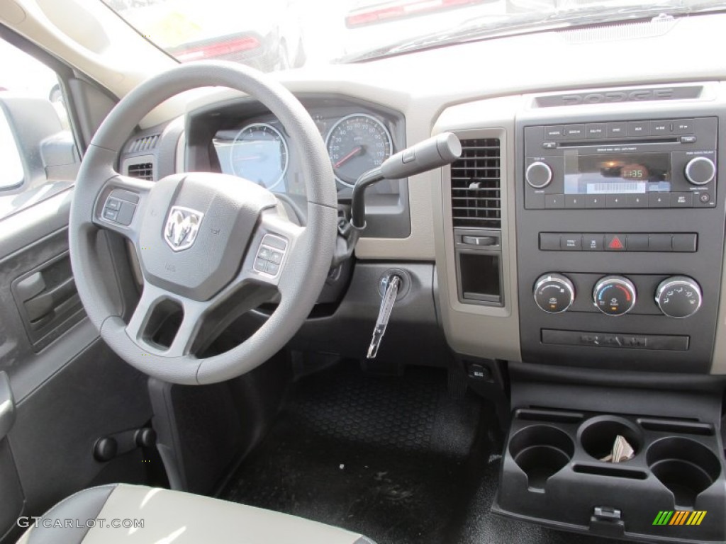 2012 Ram 1500 ST Regular Cab - Bright White / Dark Slate Gray/Medium Graystone photo #9