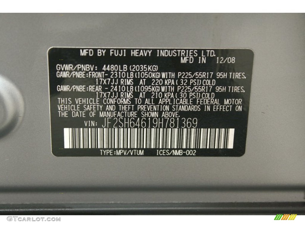 2009 Forester 2.5 X Limited - Steel Silver Metallic / Platinum photo #31
