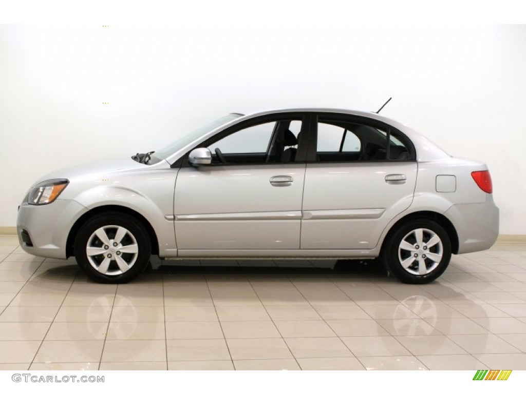 Clear Silver 2011 Kia Rio LX Exterior Photo #61708116