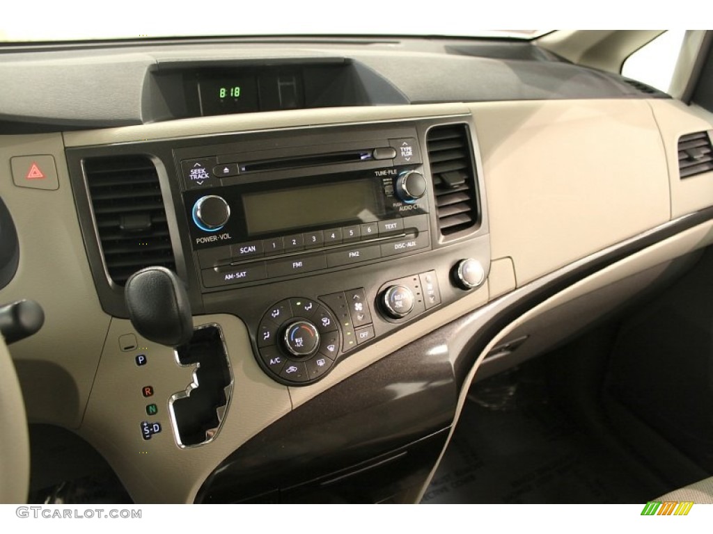 2011 Toyota Sienna V6 Bisque Dashboard Photo #61708614