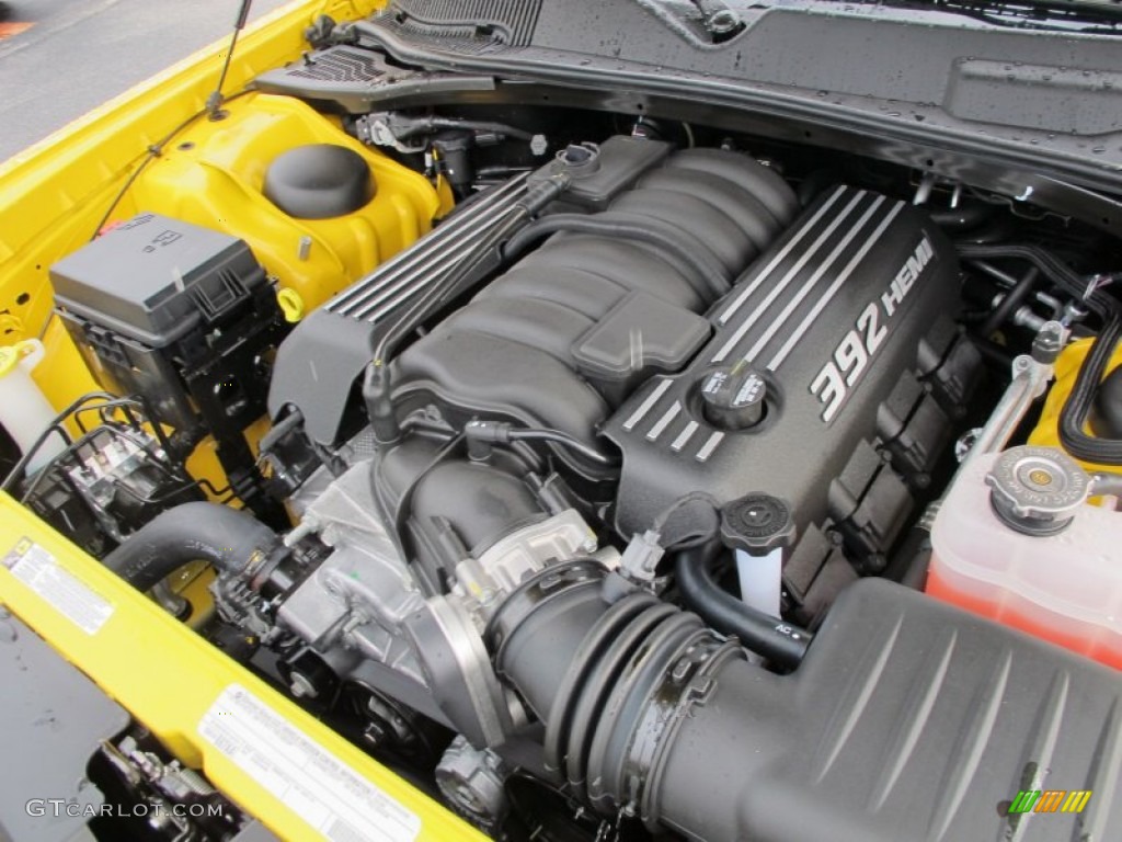 2012 Dodge Challenger SRT8 Yellow Jacket 6.4 Liter SRT HEMI OHV 16-Valve MDS V8 Engine Photo #61708884