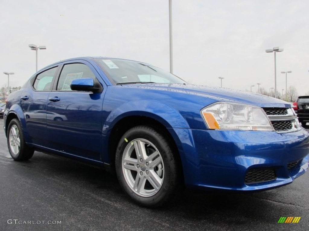 Blue Streak Pearl 2012 Dodge Avenger SXT Exterior Photo #61709172