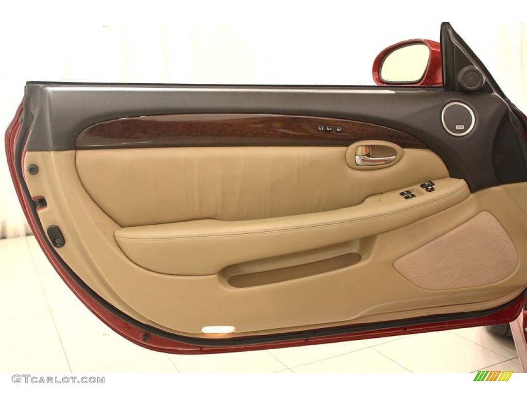 2007 Lexus SC 430 Convertible Camel Door Panel Photo #61709544