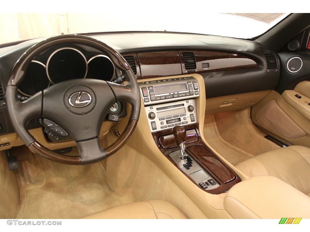 2007 Lexus SC 430 Convertible Camel Dashboard Photo #61709607