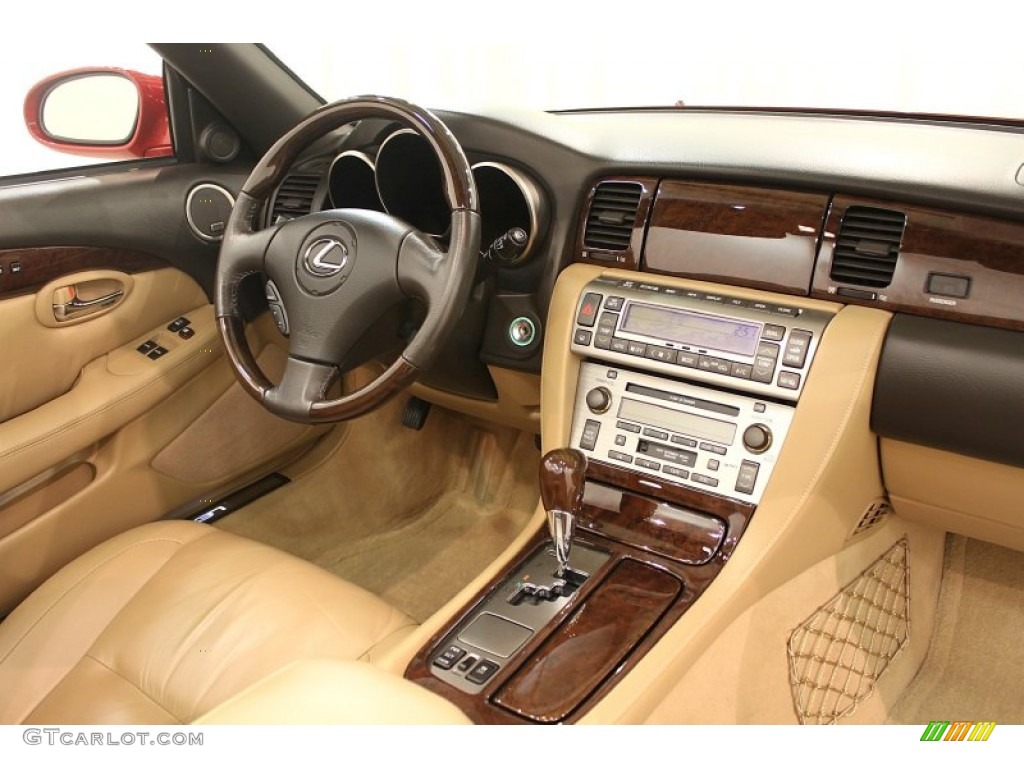2007 Lexus SC 430 Convertible Camel Dashboard Photo #61709703