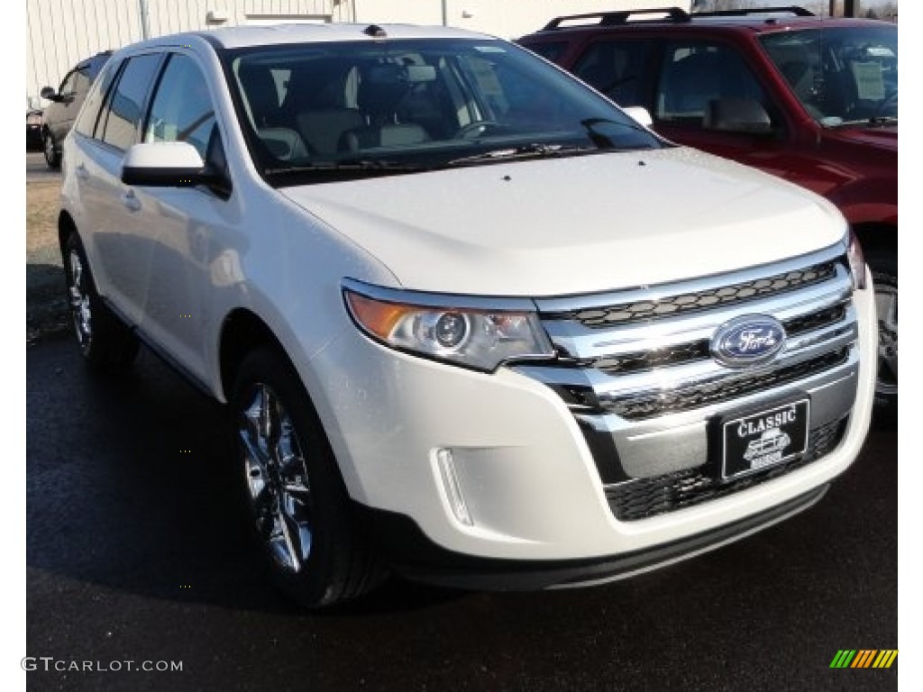 2012 Edge SEL AWD - White Platinum Metallic Tri-Coat / Charcoal Black photo #1