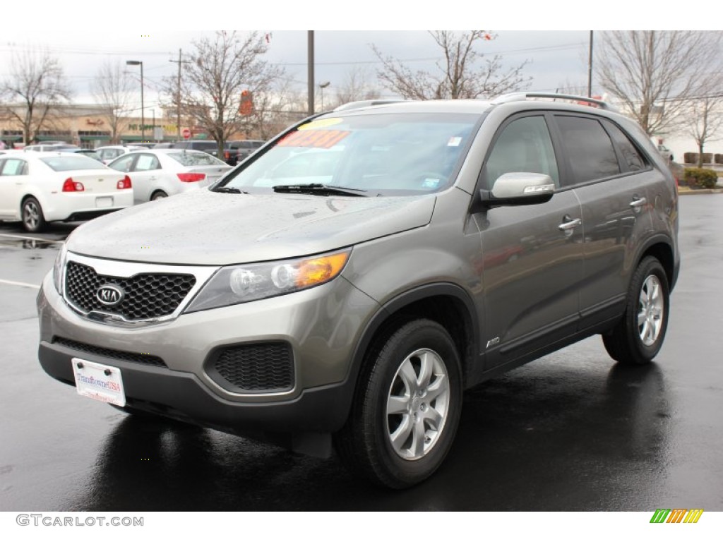 2011 Sorento LX V6 AWD - Titanium Silver / Gray photo #1