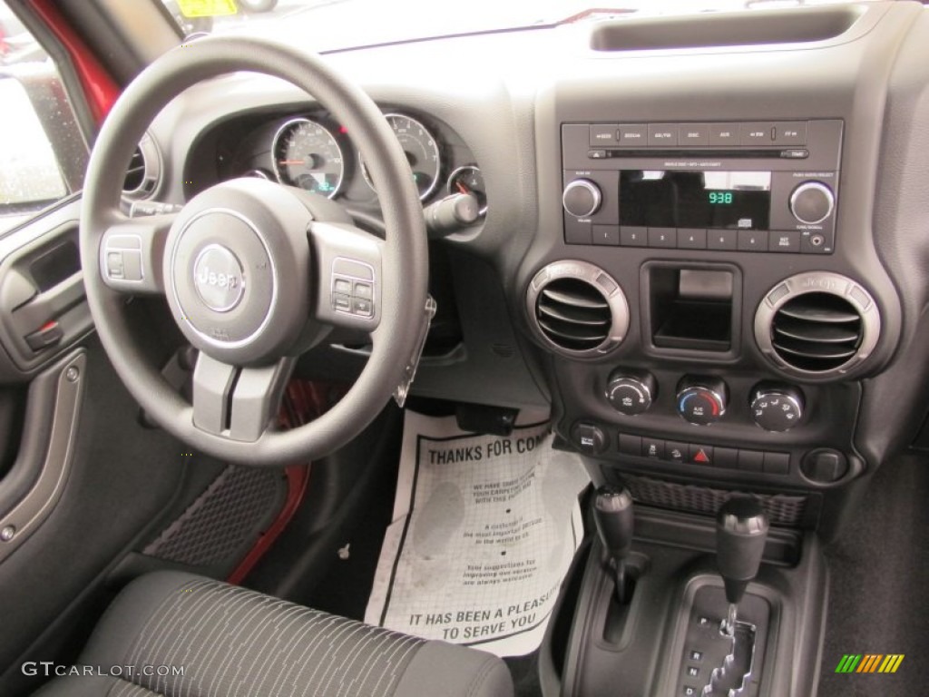 2012 Wrangler Sport 4x4 - Deep Cherry Red Crystal Pearl / Black photo #10