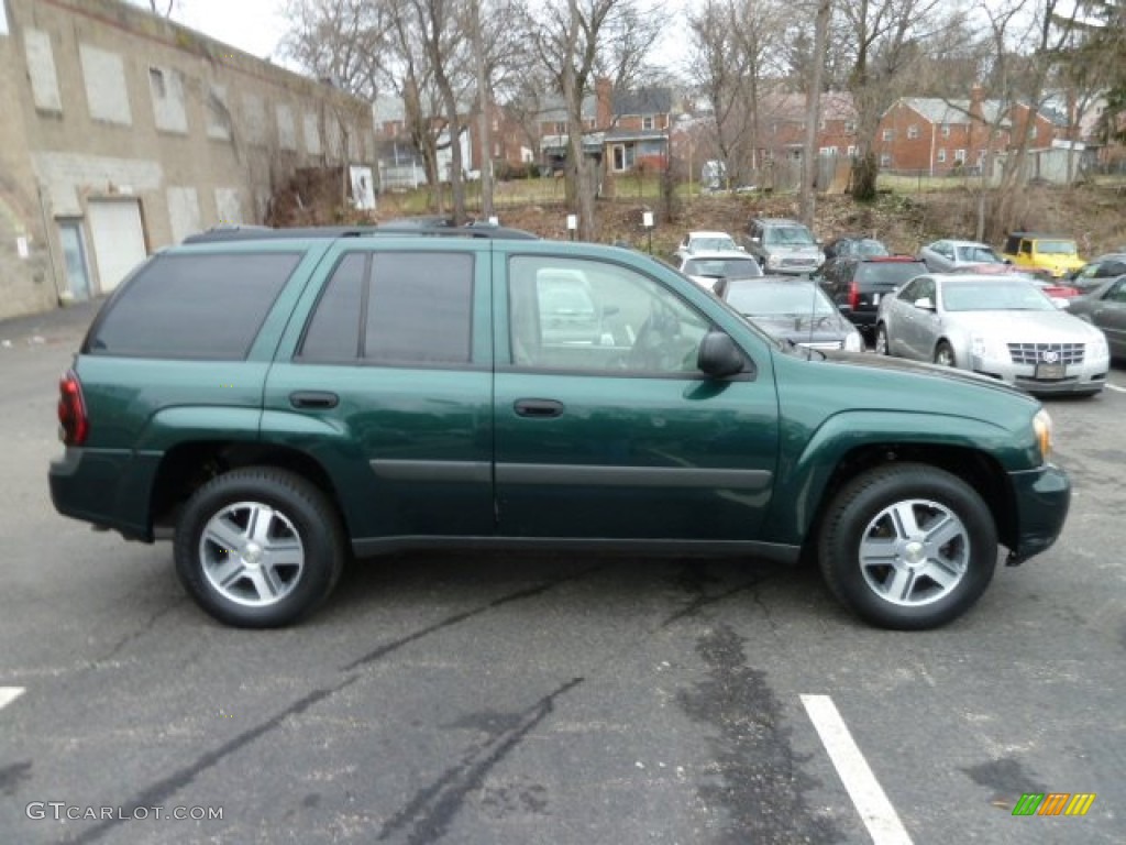 Emerald Jewel Green Metallic 2005 Chevrolet TrailBlazer LT 4x4 Exterior Photo #61714161