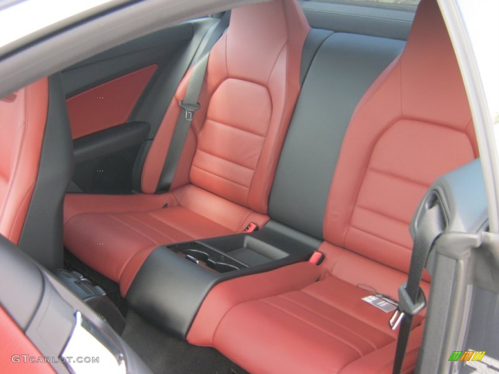 Red/Black Interior 2012 Mercedes-Benz E 350 Coupe Photo #61714329