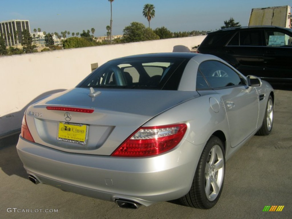 2012 SLK 250 Roadster - Iridium Silver Metallic / Bengal Red photo #4