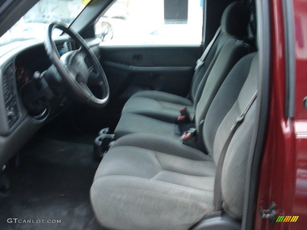 2003 Silverado 1500 LS Regular Cab 4x4 - Dark Carmine Red Metallic / Dark Charcoal photo #17