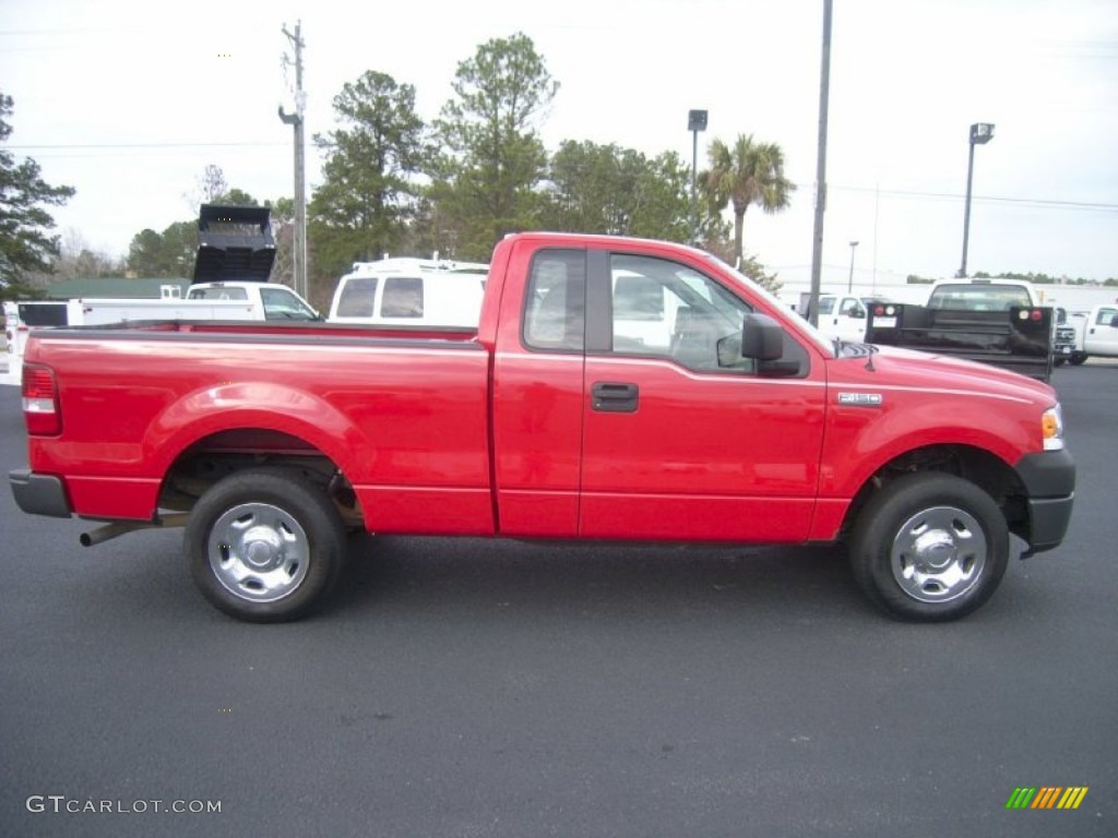 Bright Red 2008 Ford F150 XL Regular Cab Exterior Photo #61716417