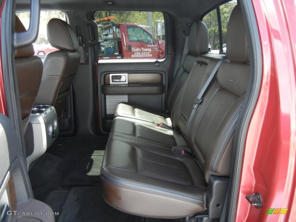 2010 F150 Platinum SuperCrew 4x4 - Red Candy Metallic / Sienna Brown Leather/Black photo #16