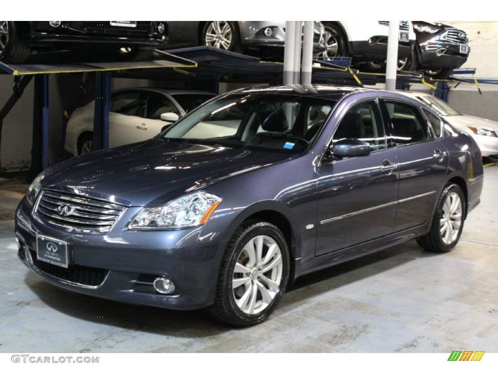 2009 M 35x AWD Sedan - Slate Blue / Graphite Black photo #1