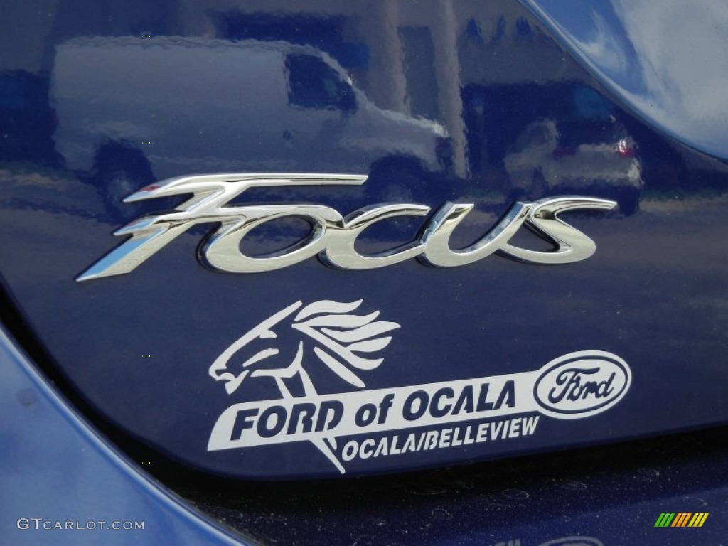 2012 Focus S Sedan - Sonic Blue Metallic / Charcoal Black photo #4