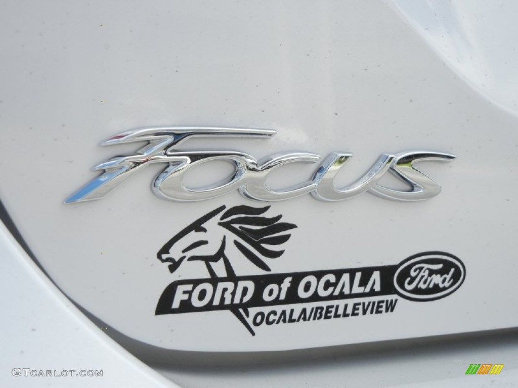 2012 Focus SEL Sedan - White Platinum Tricoat Metallic / Stone photo #4
