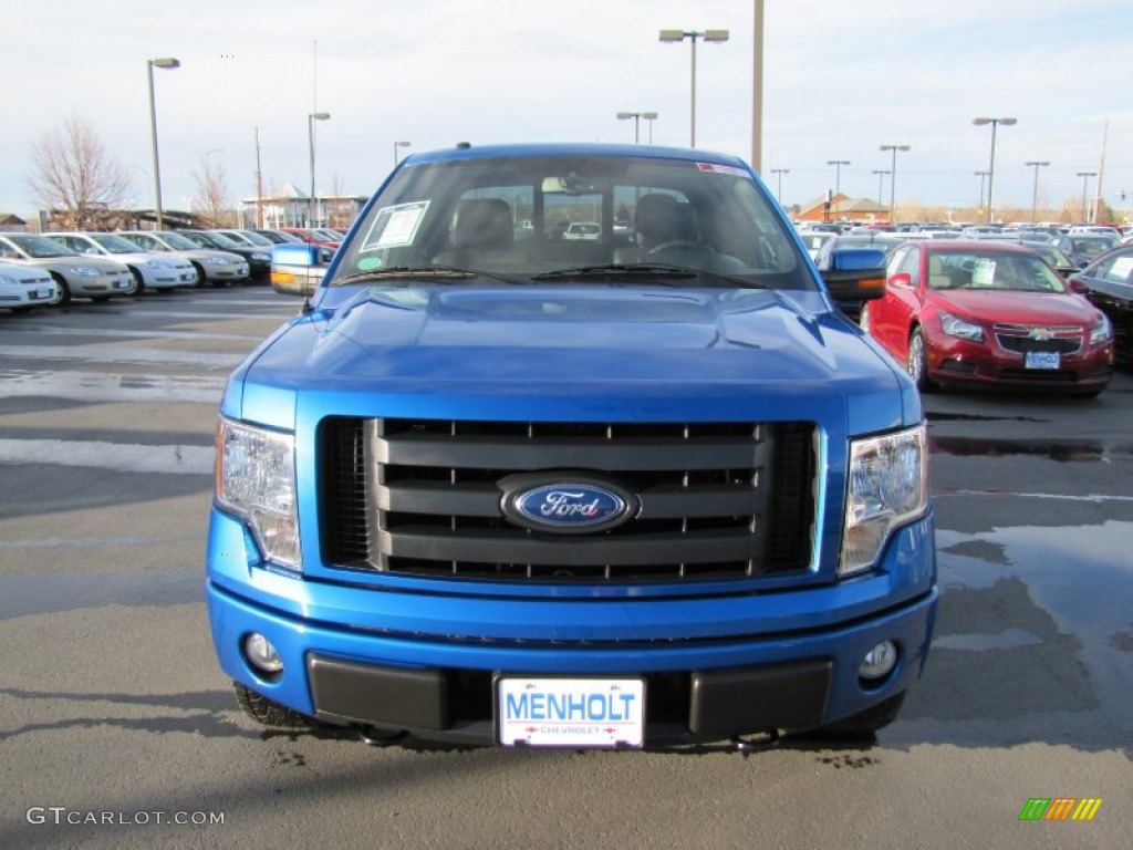 2010 F150 FX4 SuperCab 4x4 - Blue Flame Metallic / Black photo #2