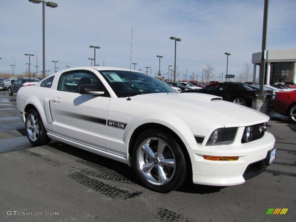 2008 Mustang GT/CS California Special Coupe - Performance White / Charcoal Black/Dove photo #1