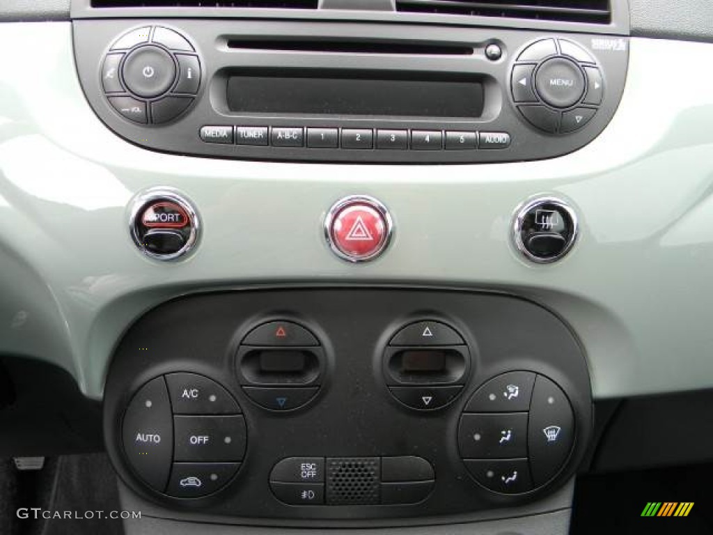 2012 Fiat 500 Sport Controls Photo #61719288
