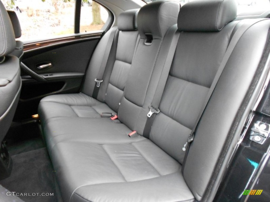 2009 BMW 5 Series 535i Sedan Rear Seat Photo #61720390