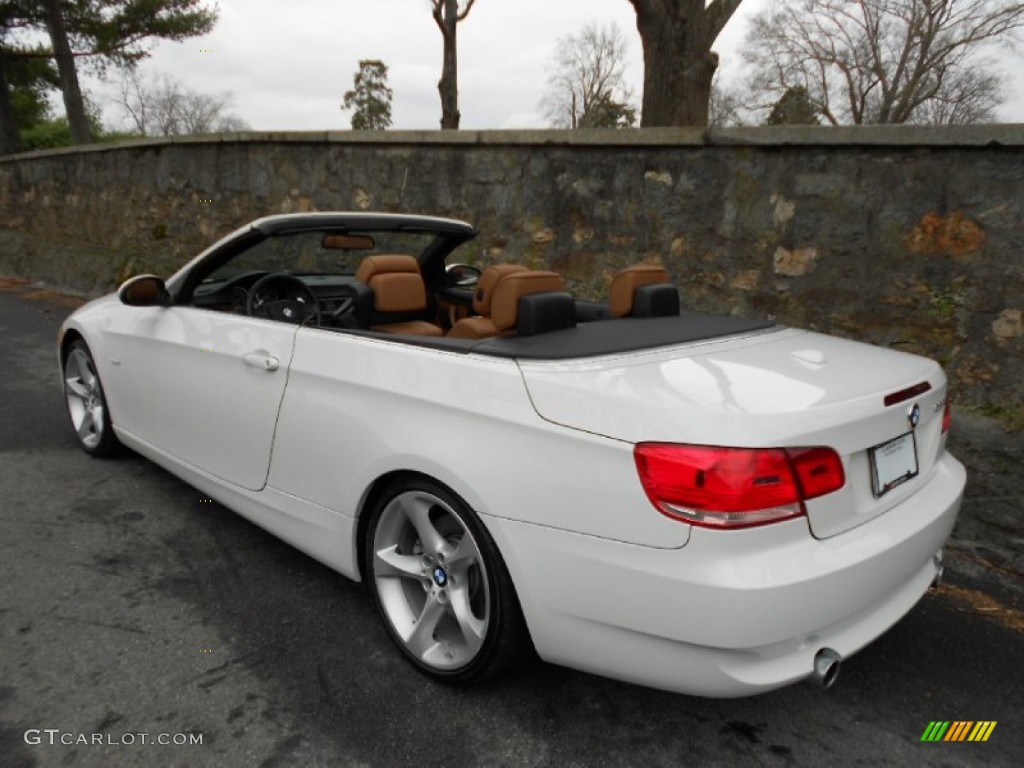 2009 3 Series 335i Convertible - Alpine White / Saddle Brown Dakota Leather photo #16