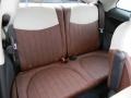 Pelle Marrone/Avorio (Brown/Ivory) Rear Seat Photo for 2012 Fiat 500 #61720836