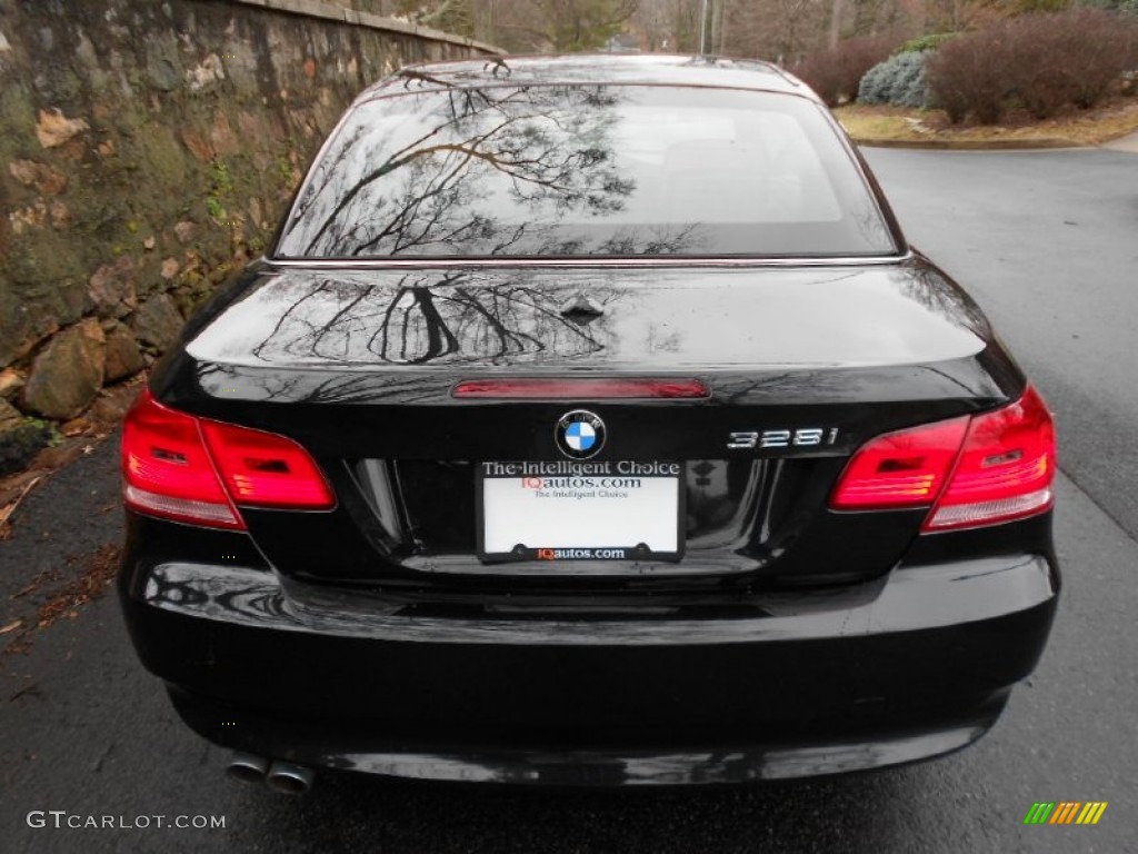 2009 3 Series 328i Convertible - Black Sapphire Metallic / Saddle Brown Dakota Leather photo #10