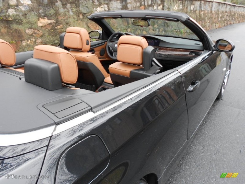 2009 3 Series 328i Convertible - Black Sapphire Metallic / Saddle Brown Dakota Leather photo #19