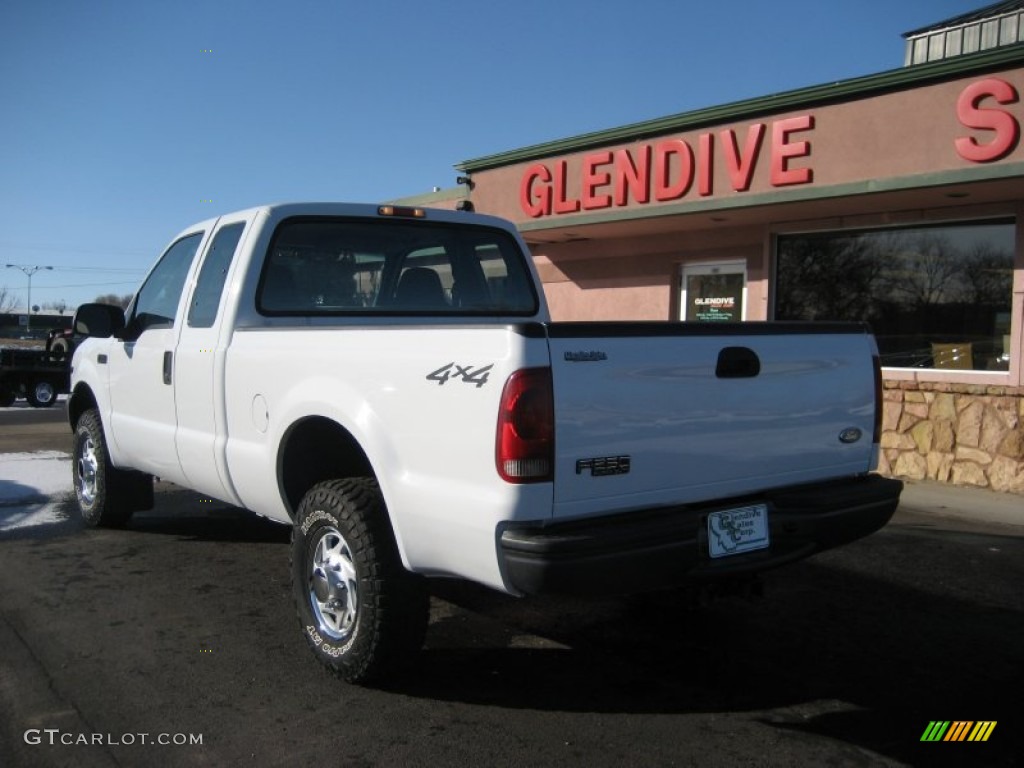 2002 F250 Super Duty XL SuperCab 4x4 - Oxford White / Medium Flint photo #5