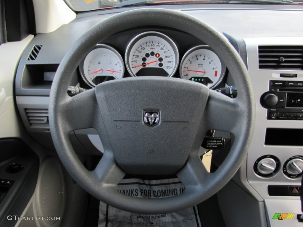 2007 Dodge Caliber SXT Pastel Slate Gray Steering Wheel Photo #61721331