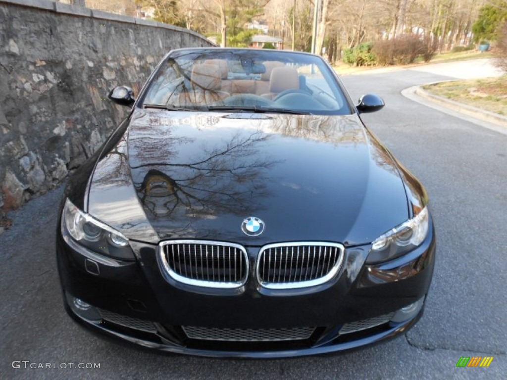 2009 3 Series 335i Convertible - Black Sapphire Metallic / Saddle Brown Dakota Leather photo #7