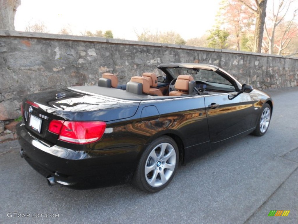 2009 3 Series 335i Convertible - Black Sapphire Metallic / Saddle Brown Dakota Leather photo #9