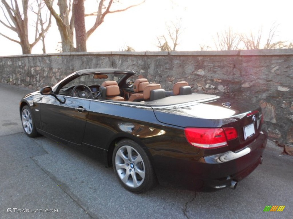 2009 3 Series 335i Convertible - Black Sapphire Metallic / Saddle Brown Dakota Leather photo #16