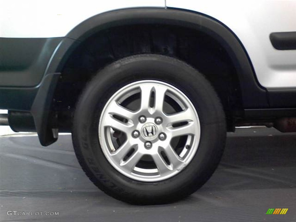2002 CR-V EX 4WD - Satin Silver Metallic / Black photo #3