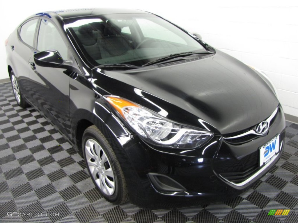 2011 Elantra GLS - Black / Black photo #1