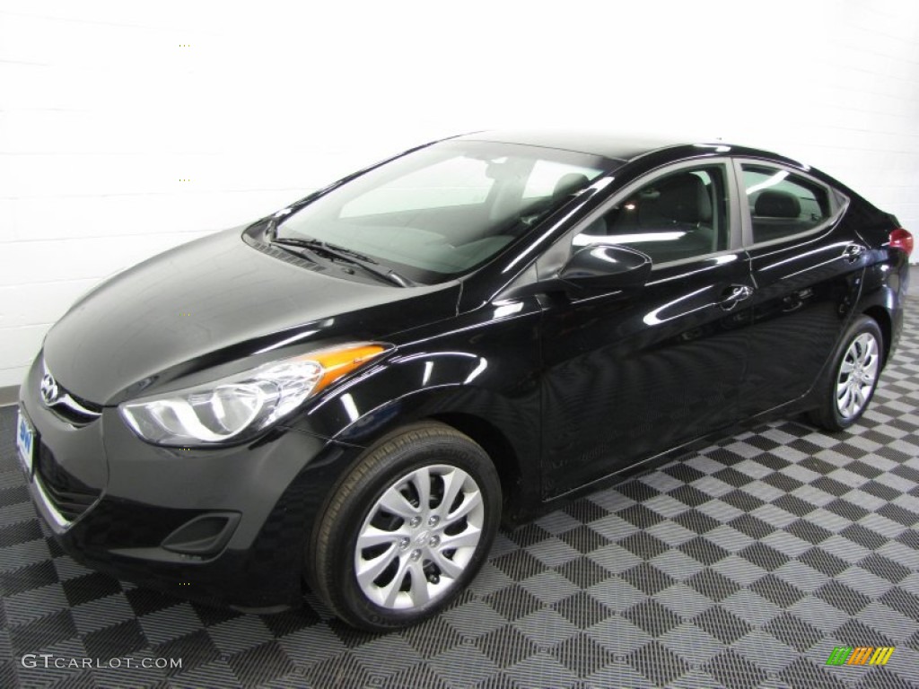2011 Elantra GLS - Black / Black photo #2