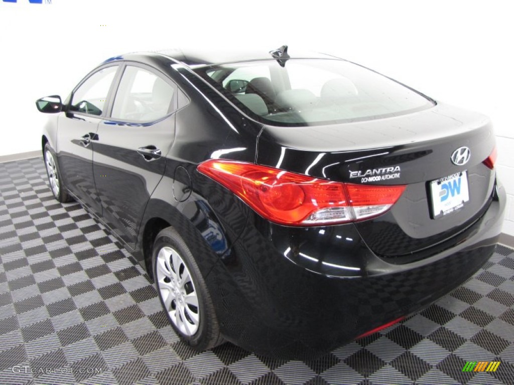2011 Elantra GLS - Black / Black photo #3