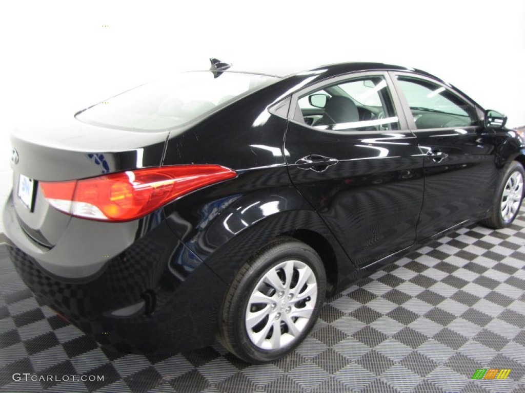2011 Elantra GLS - Black / Black photo #4